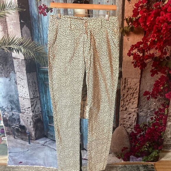Soft Surroundings leopard skinny pants, size 4 - Picture 1 of 9